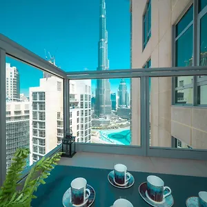 شقة Durrani Homes - Residences Lux Two Bedroom With Burj Khalifa Fountain View