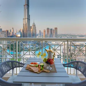 شقة Durrani Homes - Designer 2br With Stunning Burj Khalifa And Fountain View